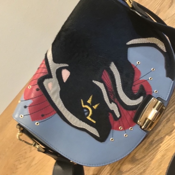 FURLA Badger Panel Saddle Shoulder Bag In Dolomia - Picture 4 of 12